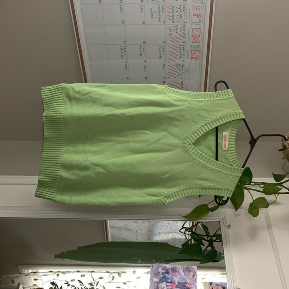 Medium-Large, Light green sweater vest - Picture 1 of 3
